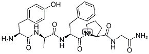 TYR-D-ALA-PHE-PRO-GLY-NH2 Struktur