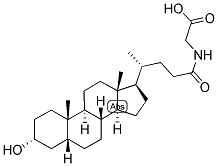 5-BETA-CHOLAN-24-OIC ACID N-(CARBOXYMETHYL)-AMIDE-3-ALPHA-OL Struktur