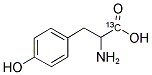 DL-4-HYDROXYPHENYL(ALANINE-1-13C) Struktur