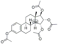 1,3,5(10)-ESTRATRIEN-3,15-ALPHA, 16-ALPHA, 17-BETA-TETROL TETRA ACETATE Struktur