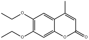 6,7-DIETHOXY-4-METHYLCOUMARIN Struktur