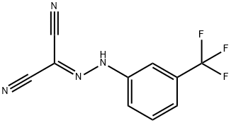 (AZA((3-(TRIFLUOROMETHYL)PHENYL)AMINO)METHYLENE)METHANE-1,1-DICARBONITRILE Struktur