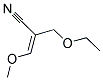 A-METHOXYMETHYLENE-B-ETHOXYPROPIONITRILE Struktur