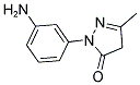 2-(3-AMINO-PHENYL)-5-METHYL-2,4-DIHYDRO-PYRAZOL-3-ONE Struktur