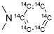 N,N-DIMETHYLANILINE-RING-UL-14C Struktur