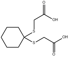 CYCLOHEXANE-1,1-BIS(MERCAPTOACETIC ACID) Struktur