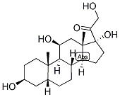 3-BETA,11-BETA,17-ALPHA,21-TETRAHYDROXY-5-BETA-PREGNAN-20-ONE Struktur