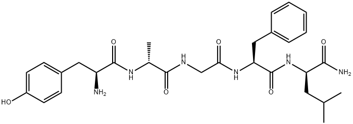 (D-ALA2,D-LEU5)-ENKEPHALIN AMIDE Struktur