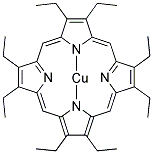 2,3,7,8,12,13,17,18-OCTAETHYL-21H,23H-PORPHINE COPPER(II) Struktur