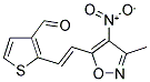 2-[2-(3-METHYL-4-NITROISOXAZOL-5-YL)VINYL]THIOPHENE-3-CARBOXALDEHYDE Struktur