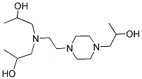 1-(2-(N,N-BIS-(2-HYDROXYPROPYL)-AMINO)-ETHYL)-4-(2-HYDROXYPROPYL)-PIPERAZINE Struktur