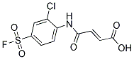 4-(2-CHLORO-4-FLUOROSULFONYLANILINO)-4-OXOBUT-2-ENOIC ACID Struktur