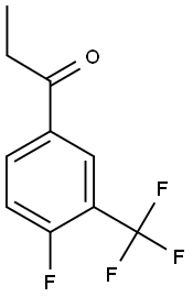 4'-FLUORO-3'-(TRIFLUOROMETHYL)PROPIOPHENONE Struktur