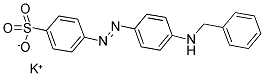 4-(4-BENZYLAMINOPHENYLAZO)BENZENESULFONIC ACID POTASSIUM SALT Struktur