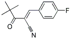 2-(2,2-DIMETHYLPROPANOYL)-3-(4-FLUOROPHENYL)PROP-2-ENENITRILE Struktur