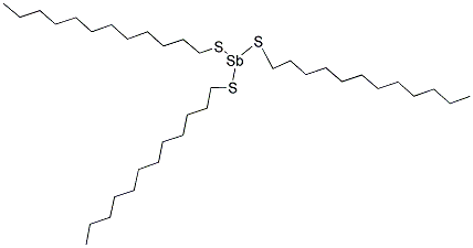 TRIS(DODECYLTHIO)ANTIMONY Struktur