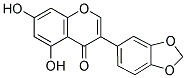 5,7-DIHYDROXY-3',4'-METHYLENEDIOXYISOFLAVONE Struktur