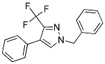 1-BENZYL-4-PHENYL-3-(TRIFLUOROMETHYL)-1H-PYRAZOLE Struktur