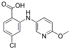 4-CHLORO-N-(6-METHOXY-3-PYRIDYL)ANTHRANILIC ACID Struktur