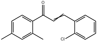 3-(2-CHLOROPHENYL)-1-(2,4-DIMETHYLPHENYL)PROP-2-EN-1-ONE Struktur