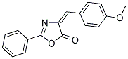 4-(4-METHOXYBENZYLIDENE)-2-PHENYL-2-OXAZOLIN-5-ONE Struktur