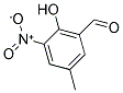 2-HYDROXY-5-METHYL-3-NITRO-BENZALDEHYDE Struktur