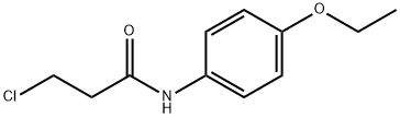 3-CHLORO-N-(4-ETHOXYPHENYL)PROPANAMIDE Struktur