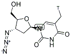 3'-AZIDO 3'-DEOXYTHYMIDINE, [METHYL-3H]- Struktur