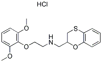 2-[[[2-(2,6-DIMETHOXYPHENOXY)ETHYL]-AMINO]-METHYL]-1,4-BENZOXATHIAN HYDROCHLORIDE Struktur