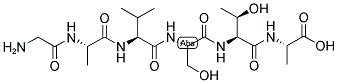 H-GLY-ALA-VAL-SER-THR-ALA-OH Struktur