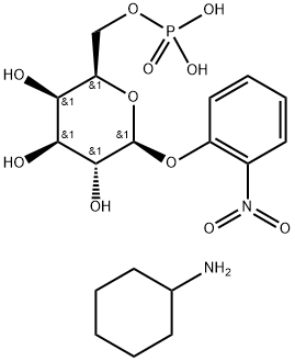 O-NITROPHENYL BETA-D-GALACTOPYRANOSIDE-6-PHOSPHATE, CYCLOHEXYLAMMONIUM SALT Struktur