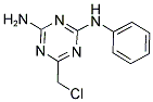 6-(CHLOROMETHYL)-N-PHENYL-1,3,5-TRIAZINE-2,4-DIAMINE Struktur