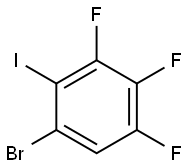 1-BROMO-2-IODO-3,4,5-TRIFLUOROBENZENE Struktur