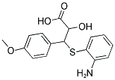 2-HYDROXY-3-(2'-AMINOPHENYLTHIO)-3-(4''-METHOXYPHENYL)PROPIONIC ACID Struktur