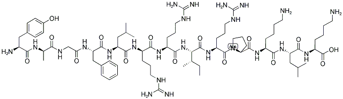(D-ALA2,D-ARG6)-DYNORPHIN A (1-13)|TYR-DALA-GLY-PHE-LEU-DARG-ARG-ILE-ARG-PRO-LYS-LEU-LYS