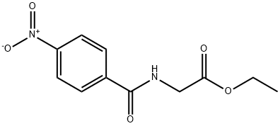 ETHYL 2-[(4-NITROBENZOYL)AMINO]ACETATE Struktur