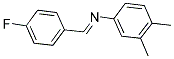 3,4-DIMETHYL-N-(4-FLUOROBENZYLIDENE)ANILINE Struktur