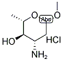 METHYL-B-L-DAUNOSAMINIDE, HYDROCHLORIDE Struktur