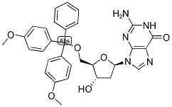 5'-O-(4,4'-DIMETHOXYTRITYL)-2'-DEOXYGUANOSINE Struktur