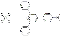 4-(P-DIMETHYLAMINOPHENYL)-2,6-DIPHENYLTHIAPYRYLIUM PERCHLORATE Struktur