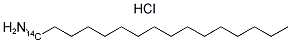 N-HEXADECYLAMINE HYDROCHLORIDE, [1-14C] Struktur