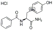 BENZOYL-L-TYROSINE AMIDE HYDROCHLORIDE Struktur