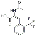 2-TRIFLUOROMETHYL-ALPHA-ACETAMIDOCINNAMIC ACID Struktur