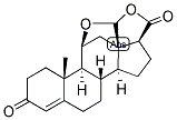 4-ANDROSTEN-18-AL-17BETA-CARBOXYLIC ACID-11BETA-OL-3-ONE-(18-11)-HEMIACETAL-(20->8)-LACTONE Struktur