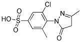 1-(2'-CHLORO-6'-METHYL-4'-SULFOPHENYL)-3-METHYL-5-PYRAZOLONE Struktur