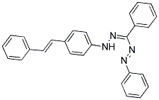 3,5-DIPHENYL-1-(4-STYRYLPHENYL)FORMAZAN Struktur