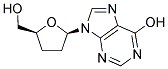 9-(5-HYDROXYMETHYL-TETRAHYDRO-FURAN-2-YL)-9H-PURIN-6-OL Struktur