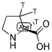 PROLINE, L-[2,3-3H]- Struktur