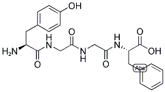 H-TYR-GLY-GLY-PHE-OH Structure