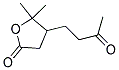 4-HYDROXY-4-METHYL-3-(3-OXOBUTYL)-VALERIC ACID GAMMA-LACTONE Struktur